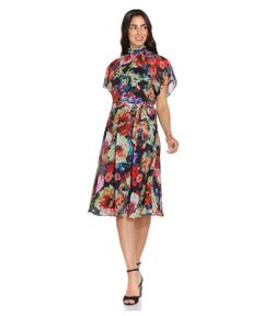 IKAT BOUQUETS CHIFFON DRESS