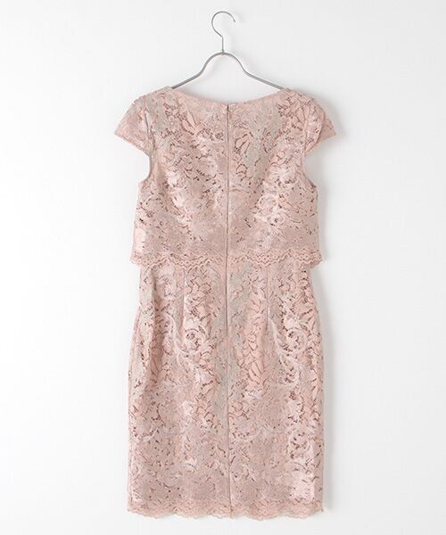 Adrianna Papell / アドリアナ パペル ドレス | EMBROIDERED LACE POPOVER DRESS | 詳細1