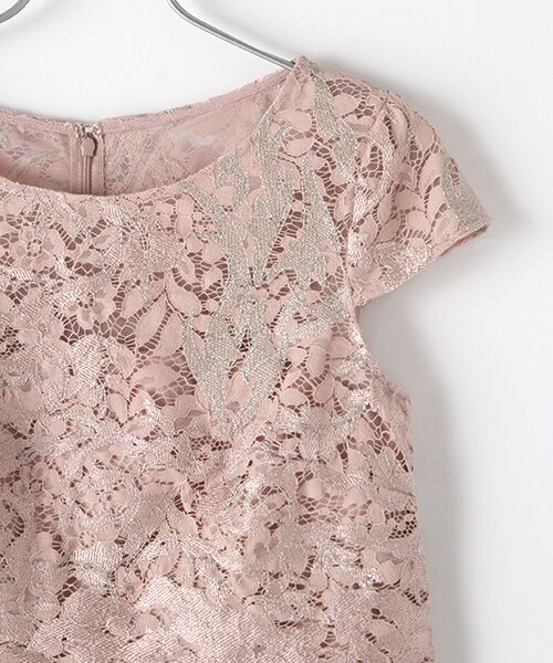 Adrianna Papell / アドリアナ パペル ドレス | EMBROIDERED LACE POPOVER DRESS | 詳細2