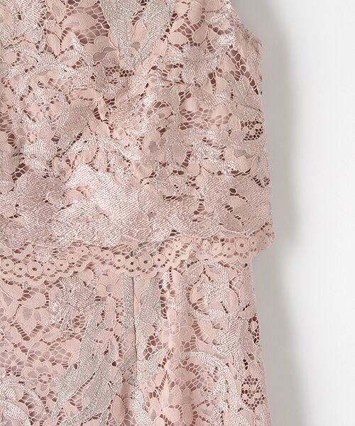 Adrianna Papell / アドリアナ パペル ドレス | EMBROIDERED LACE POPOVER DRESS | 詳細3