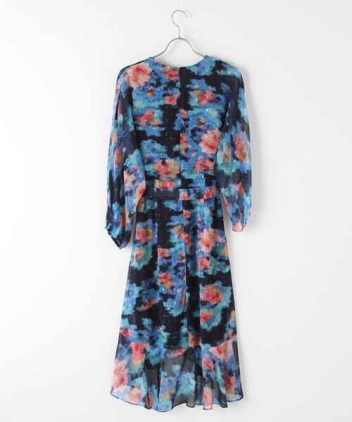 Adrianna Papell / アドリアナ パペル ドレス | PRINTED CHIFFON WRAP DRESS | 詳細1