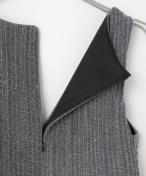 Adrianna Papell / アドリアナ パペル ドレス | Metallic Pleated Gown | 詳細5