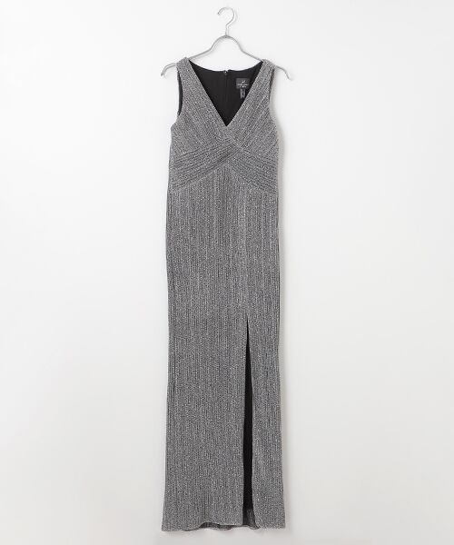 セール】 Metallic Pleated Gown （ドレス）｜Adrianna Papell