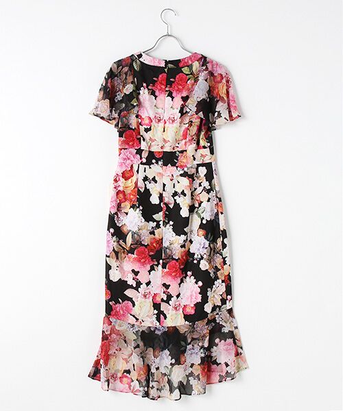 Adrianna Papell / アドリアナ パペル ドレス | Floral Printed Combo Wrap Dress | 詳細1