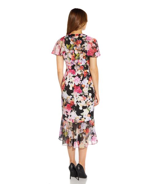 Adrianna Papell / アドリアナ パペル ドレス | Floral Printed Combo Wrap Dress | 詳細9