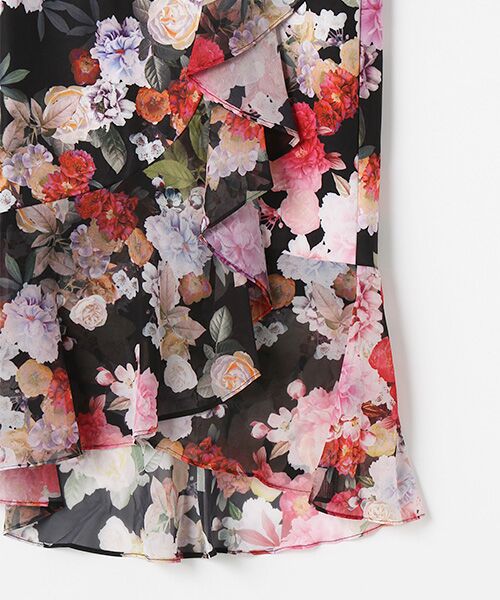 Adrianna Papell / アドリアナ パペル ドレス | Floral Printed Combo Wrap Dress | 詳細4