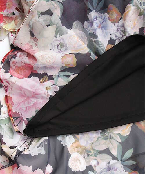 Adrianna Papell / アドリアナ パペル ドレス | Floral Printed Combo Wrap Dress | 詳細5