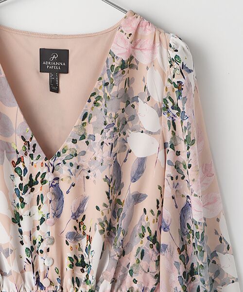 Adrianna Papell / アドリアナ パペル ドレス | Floral Printed Buttoned Dress | 詳細2