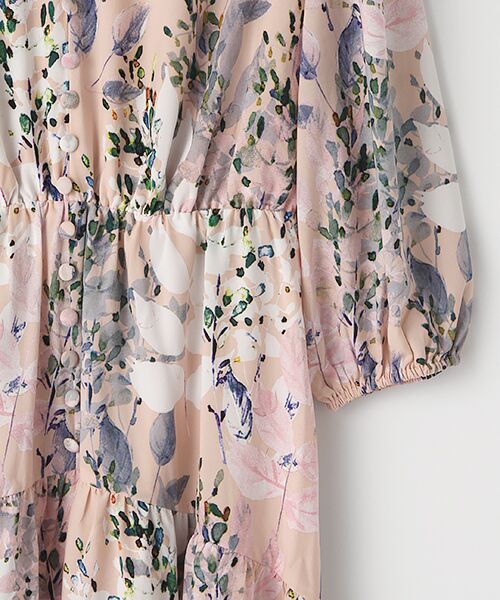 Adrianna Papell / アドリアナ パペル ドレス | Floral Printed Buttoned Dress | 詳細3