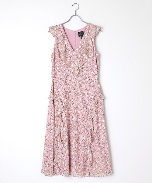 セール】 Floral Chiffon Ruffle Dress （ドレス）｜Adrianna Papell ...