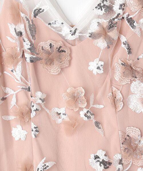 Adrianna Papell / アドリアナ パペル ドレス | Floral Embroidery Sheath Dress | 詳細7
