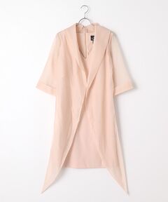 Organza and Crepe Jacket Dress