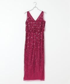 Sleeveless Beaded Blouson Dress