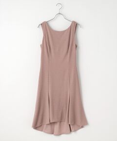 Metallic Knit Cowl Back Dress