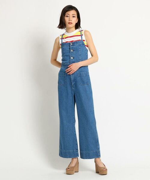 セール コラボアイテム Lee リー レースアップデニムサロペット サロペット オールインワン Ag By Aquagirl エージー バイ アクアガール ファッション通販 タカシマヤファッションスクエア