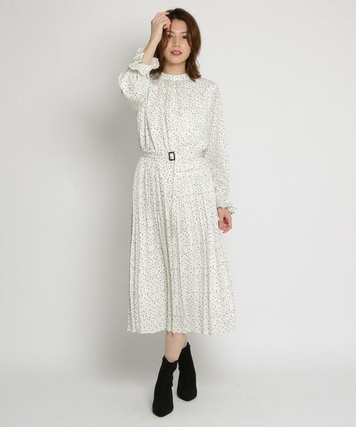 セール ベルト付星柄ワンピース ミニ丈 ひざ丈ワンピース Ag By Aquagirl エージー バイ アクアガール ファッション通販 タカシマヤファッションスクエア