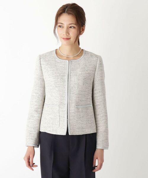 セール ツイードノーカラージャケット セットアップ Ag By Aquagirl エージー バイ アクアガール ファッション通販 タカシマヤファッションスクエア
