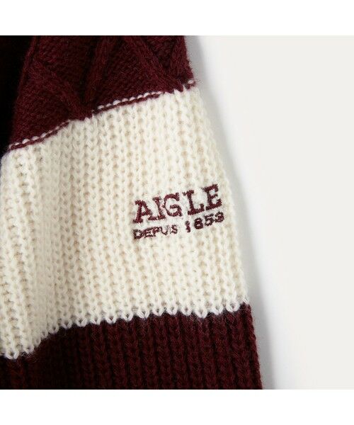 AIGLE / エーグル ニット・セーター | ミックスストライプ プルオーバー セーター | 詳細16