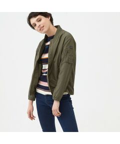 AIGLE / エーグル ブルゾン | 撥水 リブカラー ショートジャケット