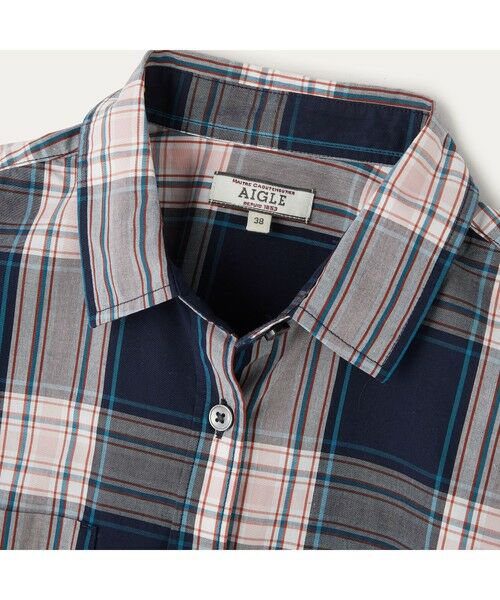 AIGLE / エーグル シャツ・ブラウス | 吸水速乾 長袖チェックシャツ | 詳細4