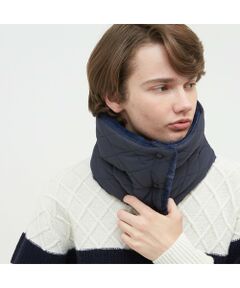 AIGLE / エーグル ネックウォーマー・イヤーマフ | キルティング ボアミックス ネックウォーマー