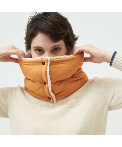 AIGLE / エーグル ネックウォーマー・イヤーマフ | キルティング ボアミックス ネックウォーマー