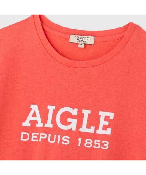 AIGLE / エーグル Tシャツ | W　DFT AIGLEロゴT半袖 | 詳細9