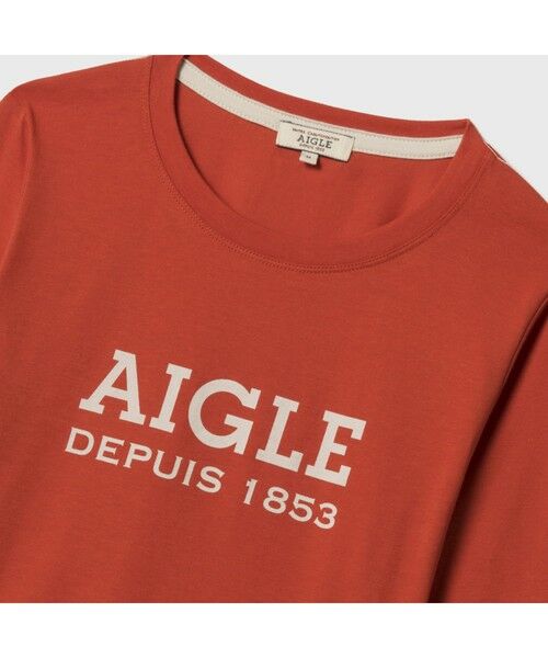 AIGLE / エーグル Tシャツ | ロゴプリントロングスリーブTシャツ | 詳細1