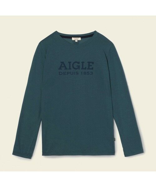 AIGLE / エーグル Tシャツ | ロゴプリントロングスリーブTシャツ | 詳細3