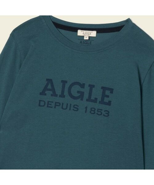 AIGLE / エーグル Tシャツ | ロゴプリントロングスリーブTシャツ | 詳細4