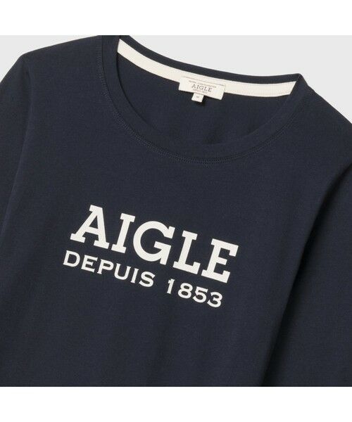 AIGLE / エーグル Tシャツ | ロゴプリントロングスリーブTシャツ | 詳細5