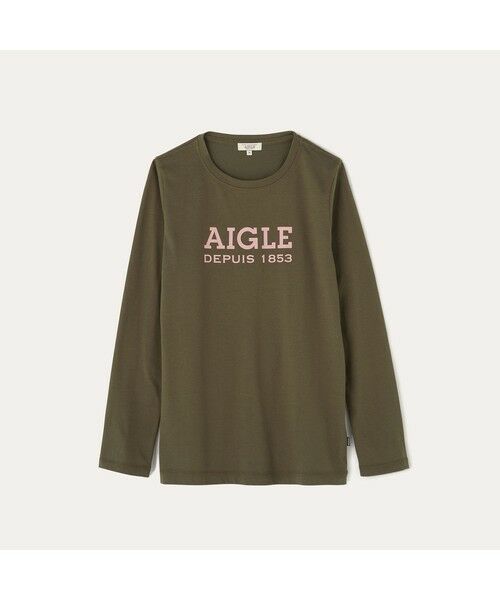 AIGLE / エーグル Tシャツ | 吸水速乾 AIGLEロゴ 長袖Tシャツ | 詳細7