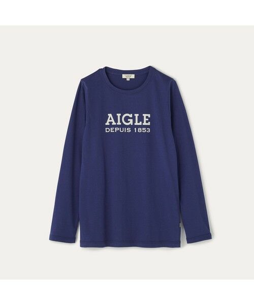 AIGLE / エーグル Tシャツ | 吸水速乾 AIGLEロゴ 長袖Tシャツ | 詳細12