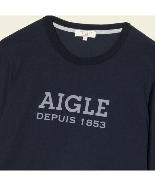 AIGLE / エーグル Tシャツ | ロゴプリントロングスリーブTシャツ | 詳細6