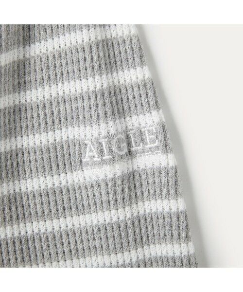 AIGLE / エーグル カットソー | 吸水速乾 ワッフル ストライプ 長袖Tシャツ | 詳細20