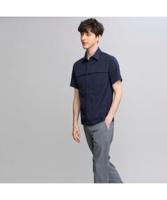 ホカオネオネ ナイロンジャケット ジップアップ ロゴ 左胸ポケット S 青 ENGINEERED GARMENTS x HOKA ONE ONE