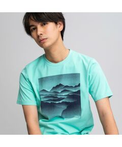 吸水速乾 ランドスケープ グラフィック Ｔシャツ