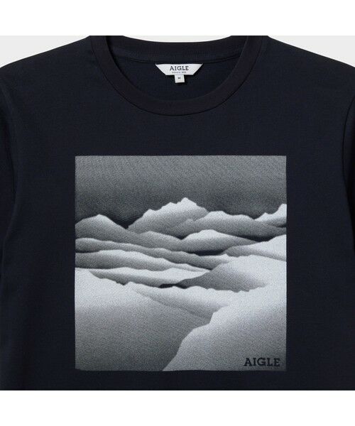 AIGLE / エーグル Tシャツ | 吸水速乾 ランドスケープ グラフィック Ｔシャツ | 詳細4