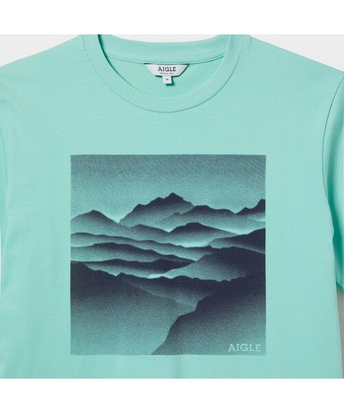 AIGLE / エーグル Tシャツ | 吸水速乾 ランドスケープ グラフィック Ｔシャツ | 詳細14