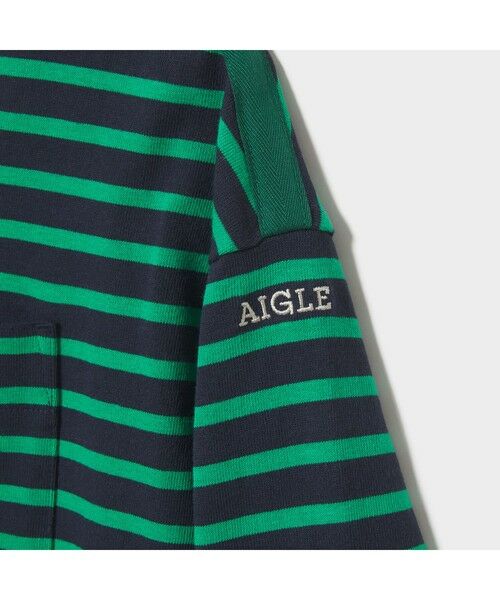 AIGLE / エーグル カットソー | 吸水速乾 バスクストライプ チュニック 長袖Ｔシャツ | 詳細18