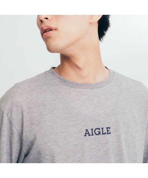 AIGLE / エーグル Tシャツ | 吸水速乾 ミニロゴ 長袖Ｔシャツ | 詳細10