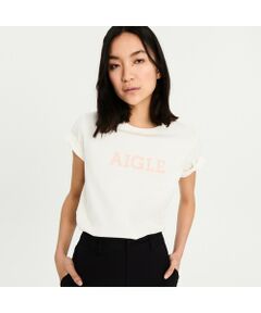 吸水速乾 AIGLE ロゴ半袖Tシャツ