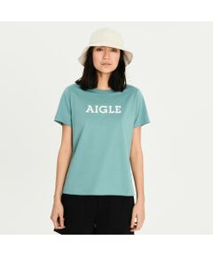吸水速乾 AIGLE ロゴ半袖Tシャツ