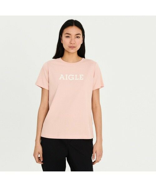 AIGLE / エーグル Tシャツ | 吸水速乾 AIGLE ロゴ半袖Tシャツ | 詳細4