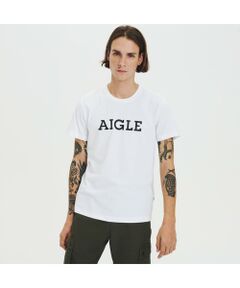 吸水速乾 グラフィック 半袖Tシャツ（AIGLE）