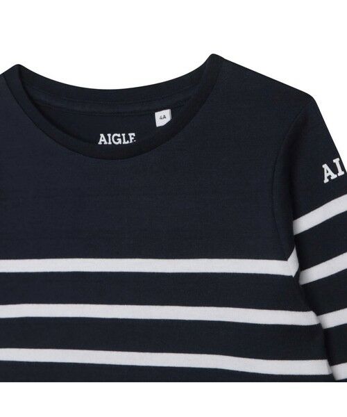 AIGLE / エーグル Tシャツ | パネル バスクストライプ 長袖Tシャツ | 詳細4