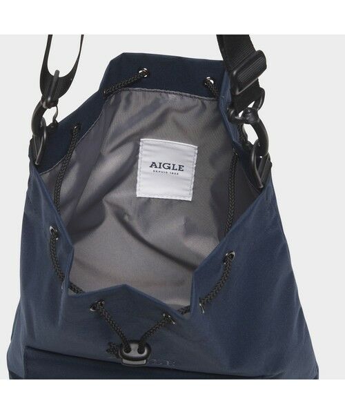 AIGLE / エーグル ショルダーバッグ | リサイクルナイロン コンパクト ショルダーブック巾着 | 詳細20