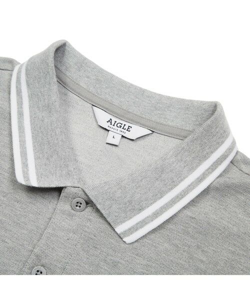 AIGLE / エーグル ポロシャツ | 吸水速乾 ダブルストライプ 半袖ポロシャツ | 詳細6