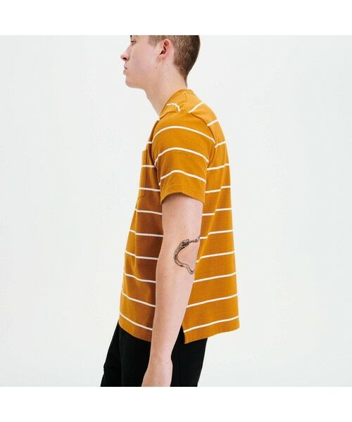 AIGLE / エーグル Tシャツ | リネンコット ストライプンポケット 半袖Tシャツ | 詳細3