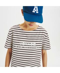 吸水速乾 ボートネック ボーダー半袖Tシャツ（VOYAGE）